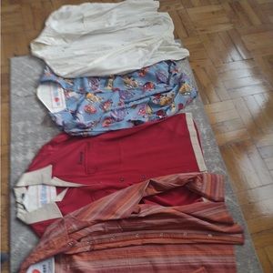 Vintage collar dress shirts bundle size range from large Xl xxl xxxl bundled